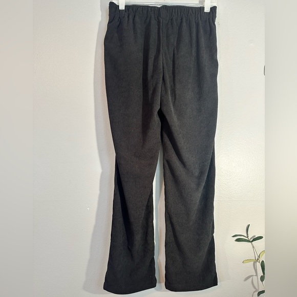 Halara High Rise Button Zipper Side Pocket Corduroy Casual Pants small black - Picture 4 of 6